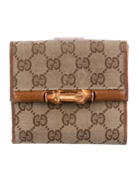 gucci bamboo wallet|original Gucci wallet.